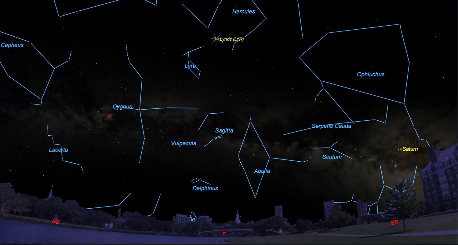 Метеорный поток Лирид можно будет увидеть до 26 апреля в ночном небе