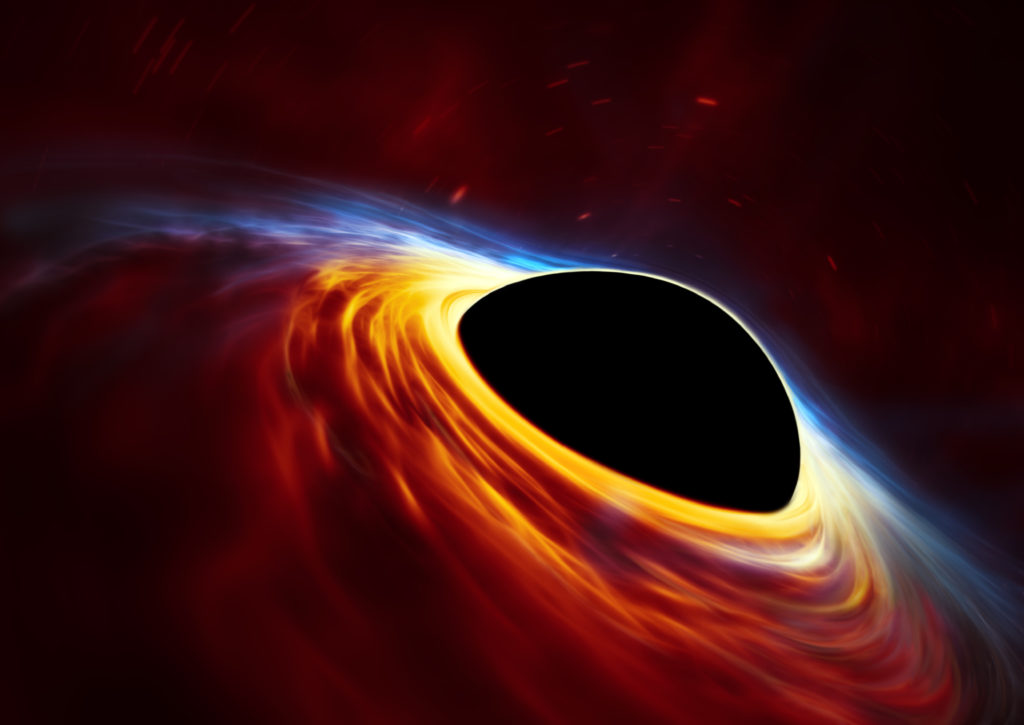 Ученые застали черную дыру за «поеданием» звезды в далекой галактике