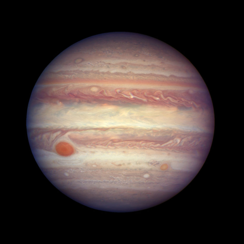 «Хаббл» сделал новый высококачественный и подробный снимок Юпитера