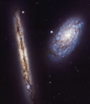 пара галактик - NGC 4302 и NGC 4298